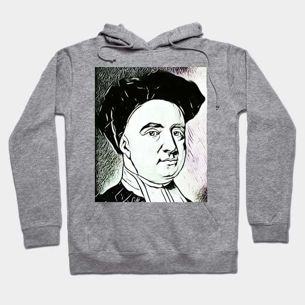 George Berkeley Black And White Portrait | George Berkeley Artwork 3 Hoodie by JustLit